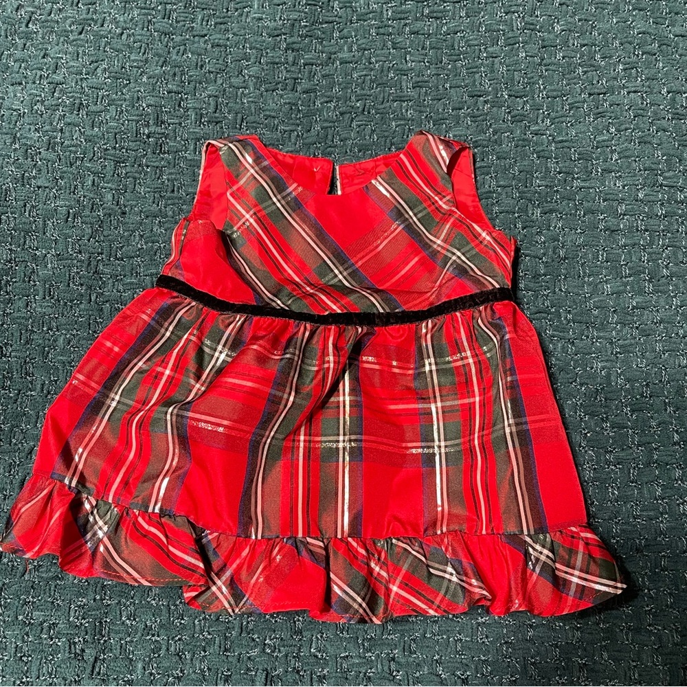 Newborn Baby Girl Holiday Red Dress